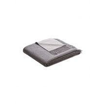 BIEDERLACK Kaschmir Wohndecke - Plaid 130x170cm grau