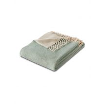 BIEDERLACK Wohndecke Plaid CASHMERE 130x170cm Malva/Creme hellgrün