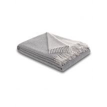 BIEDERLACK Tagesdecke - Plaid 130x170cm Silver Stone  hellgrau