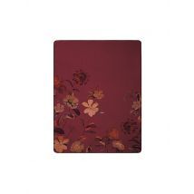 BIEDERLACK Wohndecke - Plaid 150x200cm RUBY PASSION Velvet Bloom dunkelrot