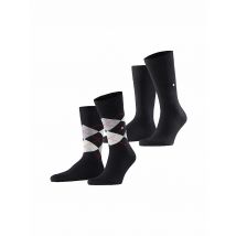 BURLINGTON Herren Socken EVERYDAY 2-er Pkg. 40-46 black schwarz