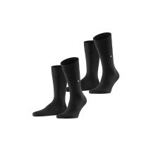 BURLINGTON Herren Socken EVERYDAY 2-er Pkg. 40-46 black schwarz