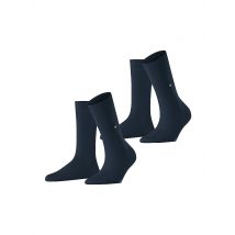 BURLINGTON Damen Socken EVERYDAY 2-er Pkg. 36-41 marine dunkelblau