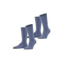 BURLINGTON Herren Socken EVERYDAY 2-er Pkg. 40-46 light denim blau