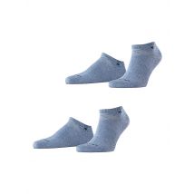 BURLINGTON Herren Sneaker Socken EVERYDAY 2-er Pkg. 40-46 light jean blau
