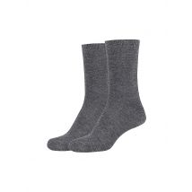 CAMANO Socken Silky 2er Pkg dark grey mel. grau | 35-38