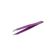 CANAL Haarpinzette rostfrei/schräg 95 mm (Violett) 2068-02