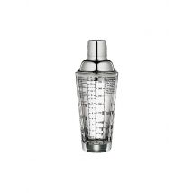 CILIO Cocktailshaker mit Rezepten 0,4l Glas/Edelstahl silber