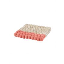 CILIO Untersetzer LANA DUE Wolle Beige-Coral koralle