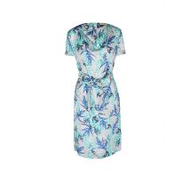 CLAUS TYLER Abendkleid AUSTRIAN EMBROIDERY PRINT FLORAL türkis | 44