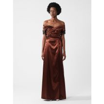 CLAUS TYLER Abendkleid hellbraun | 36