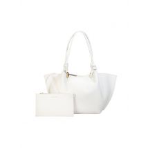 COCCINELLE Ledertasche - Schultertasche FINN weiss
