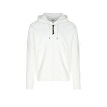 CP COMPANY Sweatjacke LINSE weiss | XXL