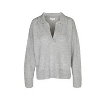 DAVIDA Kaschmirpullover  hellgrau | XL