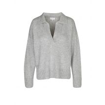 DAVIDA Kaschmirpullover  hellgrau | M