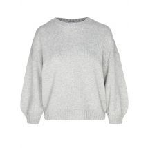 DAVIDA Kaschmirpullover hellgrau | M