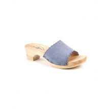 DIRNDL & BUA Trachtenschuhe - Pantolette blau | 38