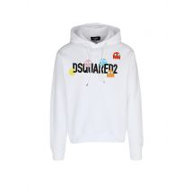 DSQUARED2 Kapuzensweater - Hoodie PACMAN weiss | XL