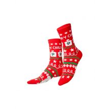 EAT MY SOCKS Socken 36-45 XMAS SANTA bunt