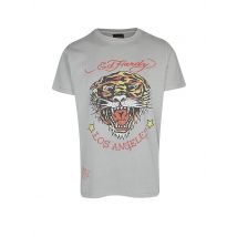 ED HARDY T-Shirt TIGER VINTAGE hellgrau | M
