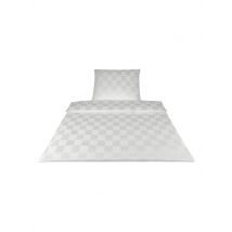 ELEGANTE Damast-Bettwäsche  70x90cm/140x200cm (Weiss) weiss