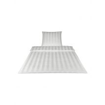 ELEGANTE Damast-Bettwäsche  70x90cm/140x200cm (Weiss) weiss