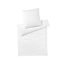 ELEGANTE Jersey Bettwäsche SOLID 140/200CM Weiss  weiss