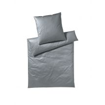 ELEGANTE Jersey Bettwäsche SOLID 70x90cm / 140x200cm Graphit  grau
