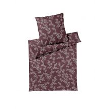 ELEGANTE Jersey Bettwäsche CHERRY BLOSSOM 140x200cm Puder beere