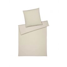 ELEGANTE Jersey Bettwäsche 70x90cm / 140x200cm CORD Creme creme