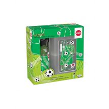 EMSA Geschenkset 2tlg. Lunchbox und Trinkflasche SOCCER Schwarz braun
