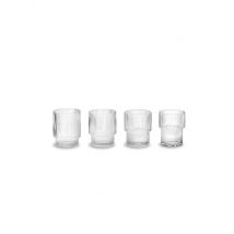 FERM LIVING Trinkglas 4er Set RIPPLE