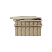 FERM LIVING Aufbewahrungsbox Set Paper Pulp Large 2 Stk  hellbraun