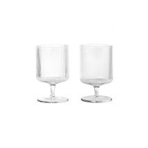 FERM LIVING Weinglas 2er Set RIPPLE