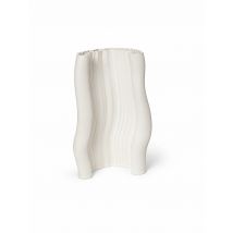 FERM LIVING Vase MOIRE 30cm Offwhite weiss