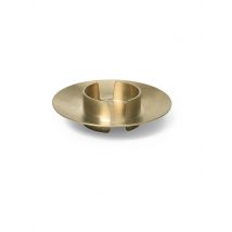 FERM LIVING Kerzenhalter BLOCK Brass gold