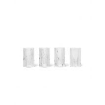 FERM LIVING Gläser 4er Set RIPPLE Clear