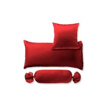FLEURESSE Satin Kissenbezug Royal Uni 2er 70x90cm Dunkelrot dunkelrot
