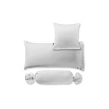 FLEURESSE Satin Kissenbezug Royal Uni 2er 70x90cm Silber silber