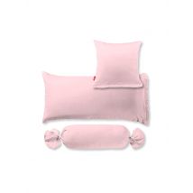 FLEURESSE Satin Nackenrollenbezug Royal Uni 15x40cm Rosa rosa