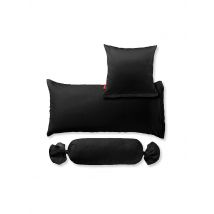 FLEURESSE Satin Nackenrollenbezug Royal Uni 15x40cm Schwarz schwarz