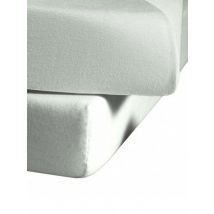 FLEURESSE Jerseyspannleintuch 180x200cm (Silber) silber