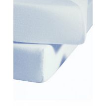 FLEURESSE Jerseyspannleintuch 150x200cm (Hellblau) hellblau