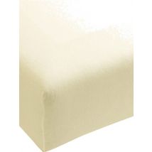 FORMESSE Jersey-Spannleintuch Bella Donna 140/200 cm - 160/220 cm (Wollweiss) beige