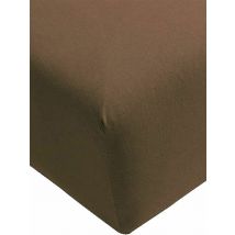 FORMESSE Jersey-Spannleintuch Bella Donna 140/200 cm - 160/220 cm (Trüffel) braun