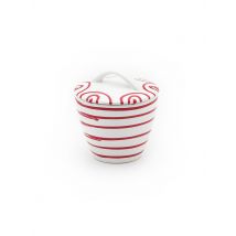 GMUNDNER KERAMIK Zuckerdose Gourmet 9cm (rotgeflammt) rot