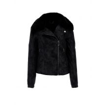 GUESS Jacke in Lederoptik  schwarz | XS