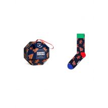 HAPPY SOCKS Herren Socken GINGERBREAD COOKIES 41-46 navy dunkelblau