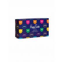 HAPPY SOCKS Herren Geschenkbox Socken MIXED CATS 3er Pkg. 41-46 navy dunkelblau