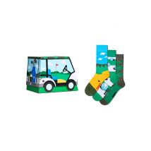 HAPPY SOCKS Herren Socken GOLF 3er Pkg 41-46 green grün